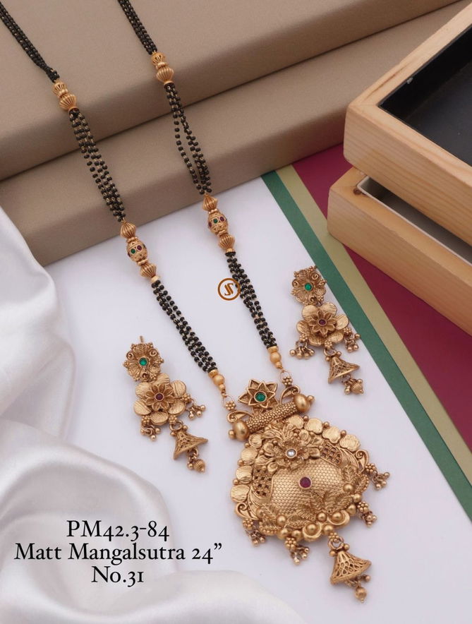 PM 42 Matte Designer Mangalsutra Wholesale Shop In Surat
